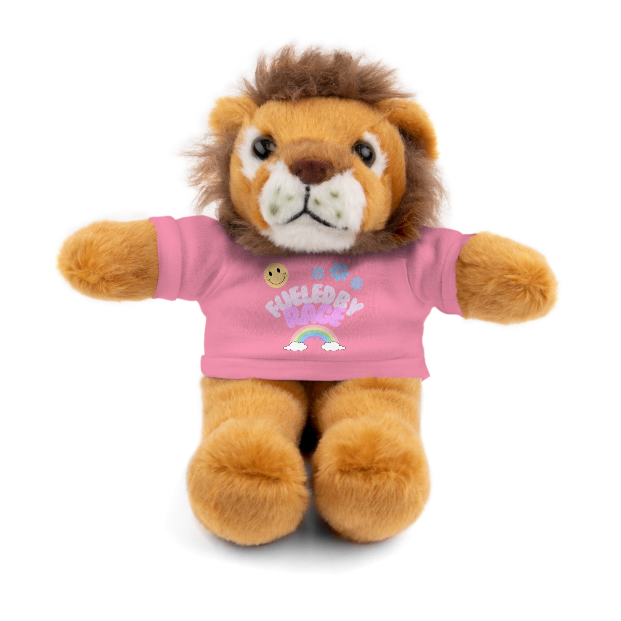 'Fueled by Rage' Teddy Bear Plush — 8" Stuffed Animal with Funny Tee