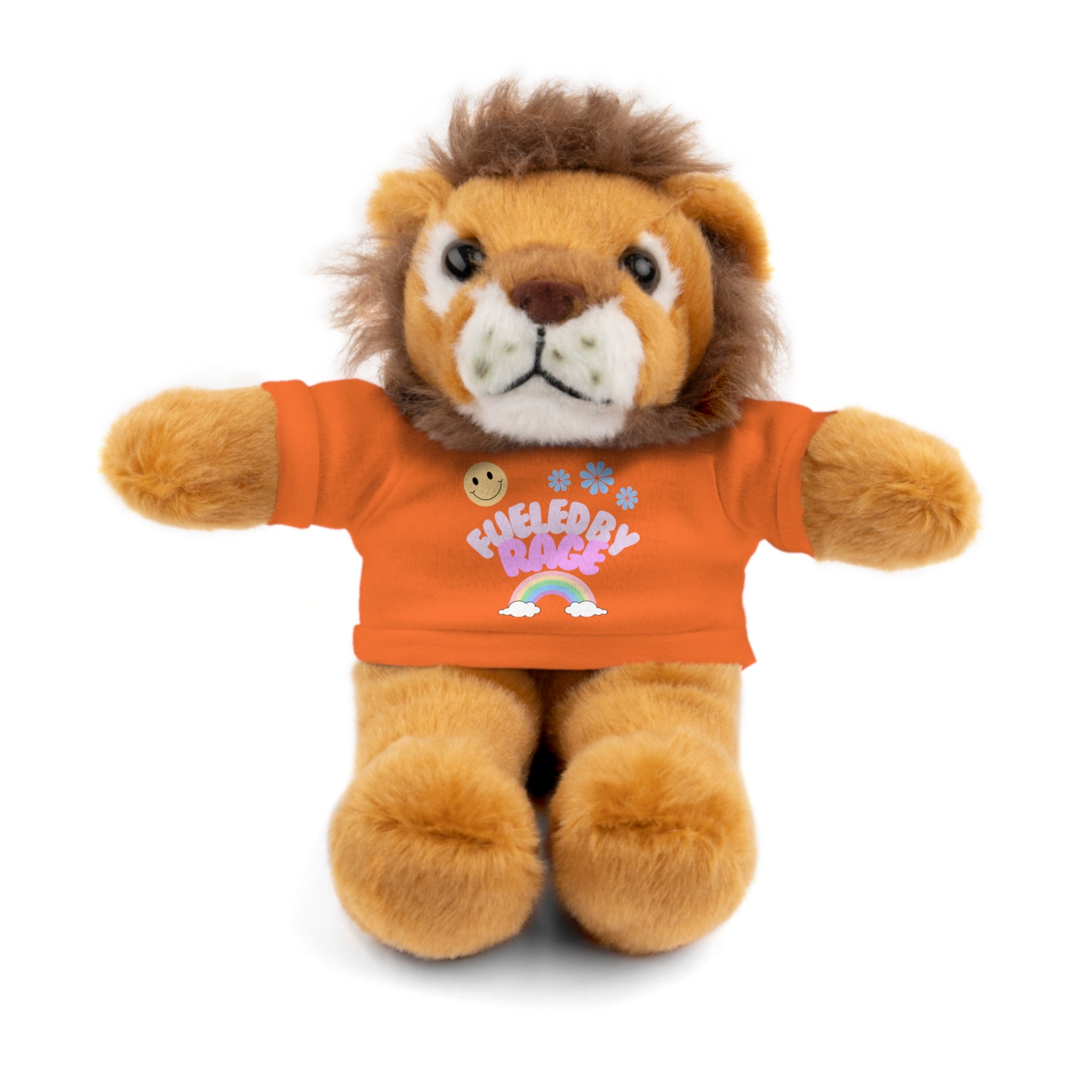 'Fueled by Rage' Teddy Bear Plush — 8" Stuffed Animal with Funny Tee