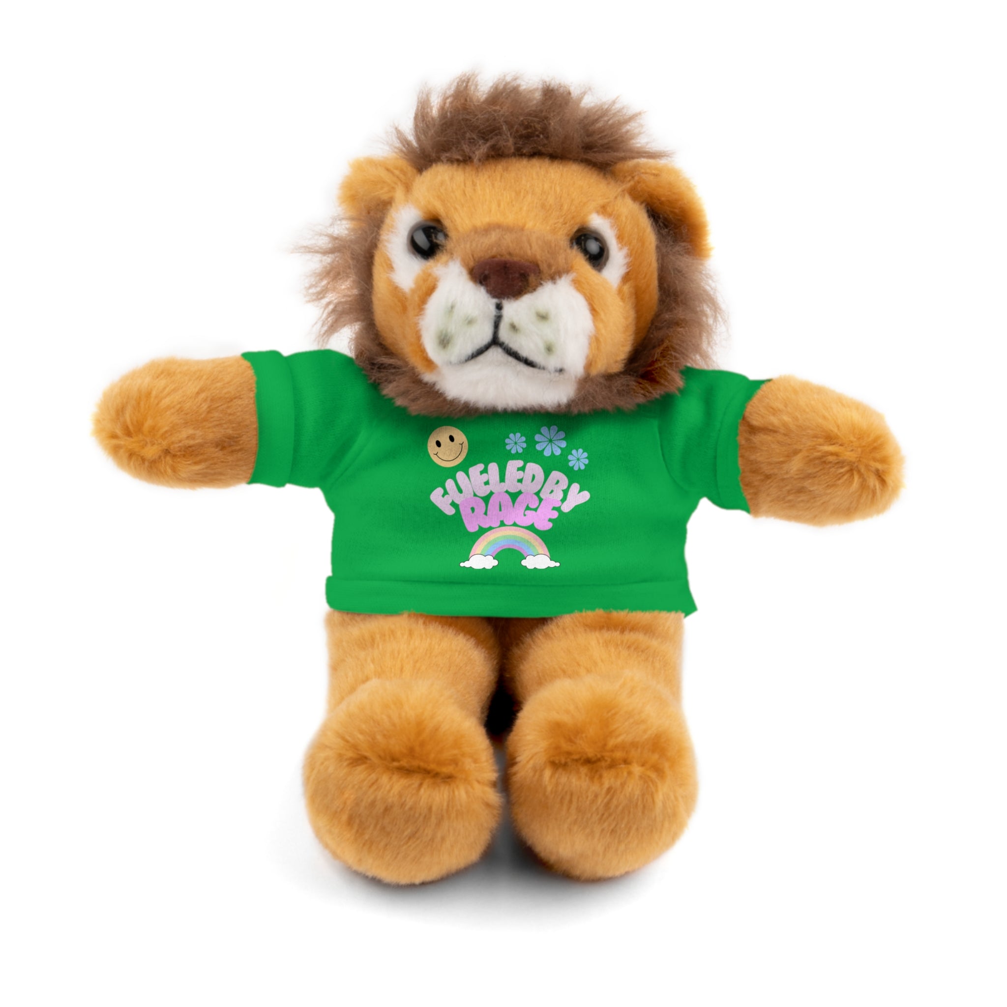 'Fueled by Rage' Teddy Bear Plush — 8" Stuffed Animal with Funny Tee
