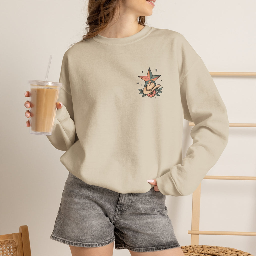 I Will Succeed Because I’m Insane Female Bull Rider Crewneck Sweatshirt