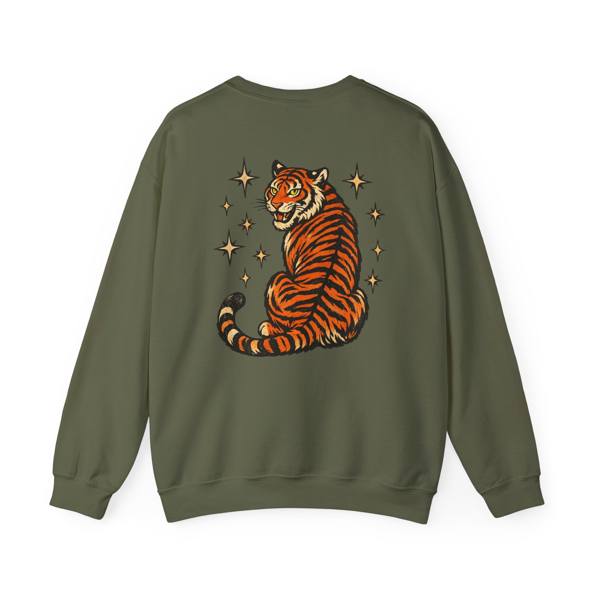 I Will Succeed "Because I Am Insane" Crewneck Sweatshirt — Vintage Tiger Rider Graphic