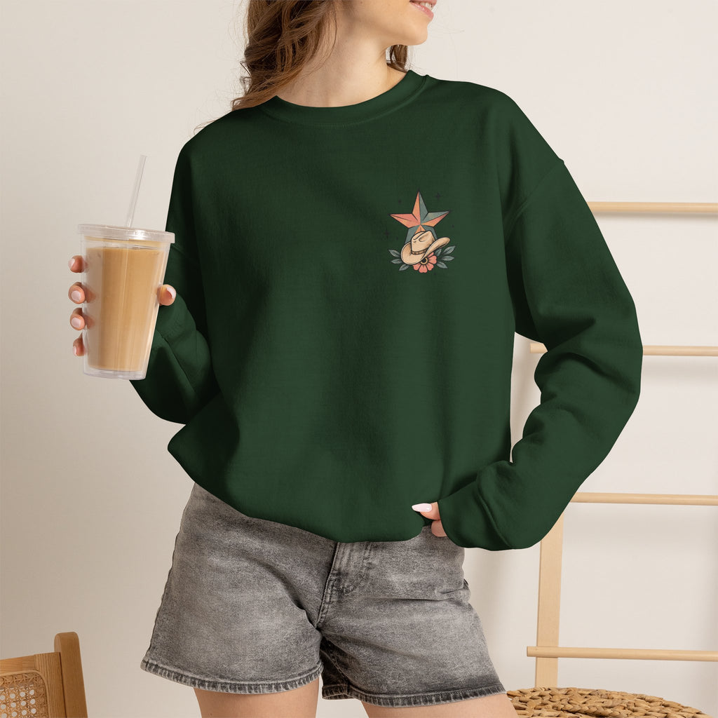 I Will Succeed Because I’m Insane Female Bull Rider Crewneck Sweatshirt