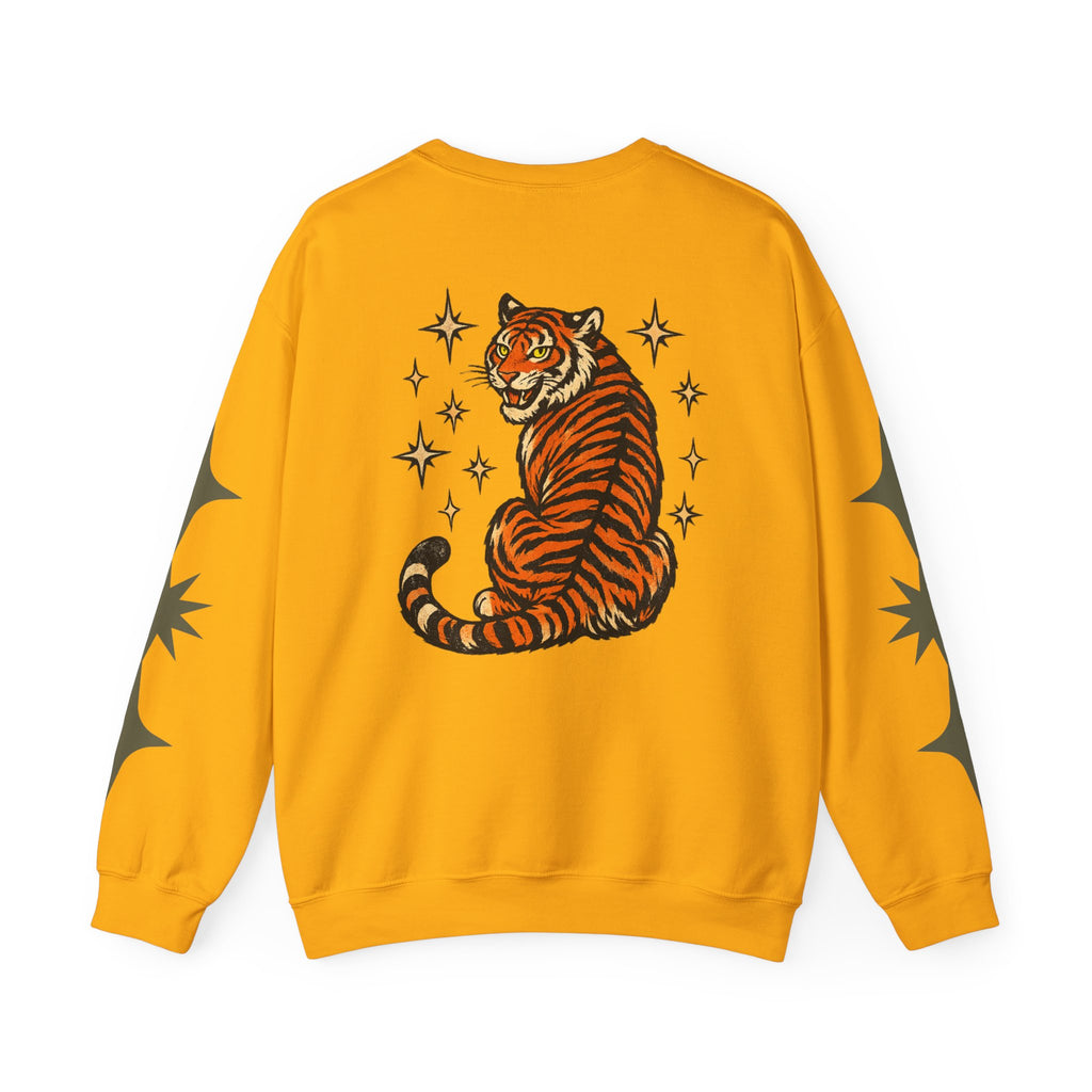 I Will Succeed "Because I Am Insane" Crewneck Sweatshirt — Vintage Tiger Rider Graphic