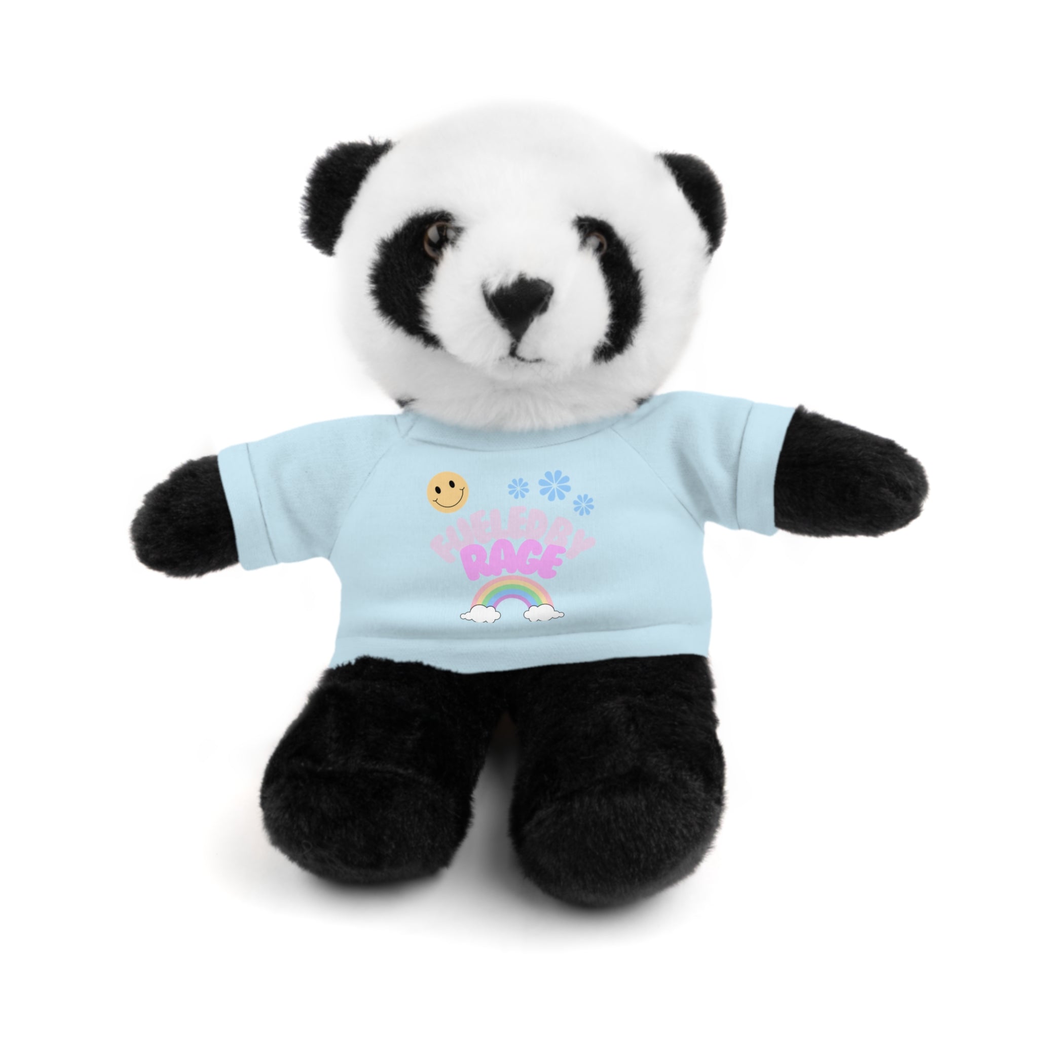 'Fueled by Rage' Teddy Bear Plush — 8" Stuffed Animal with Funny Tee