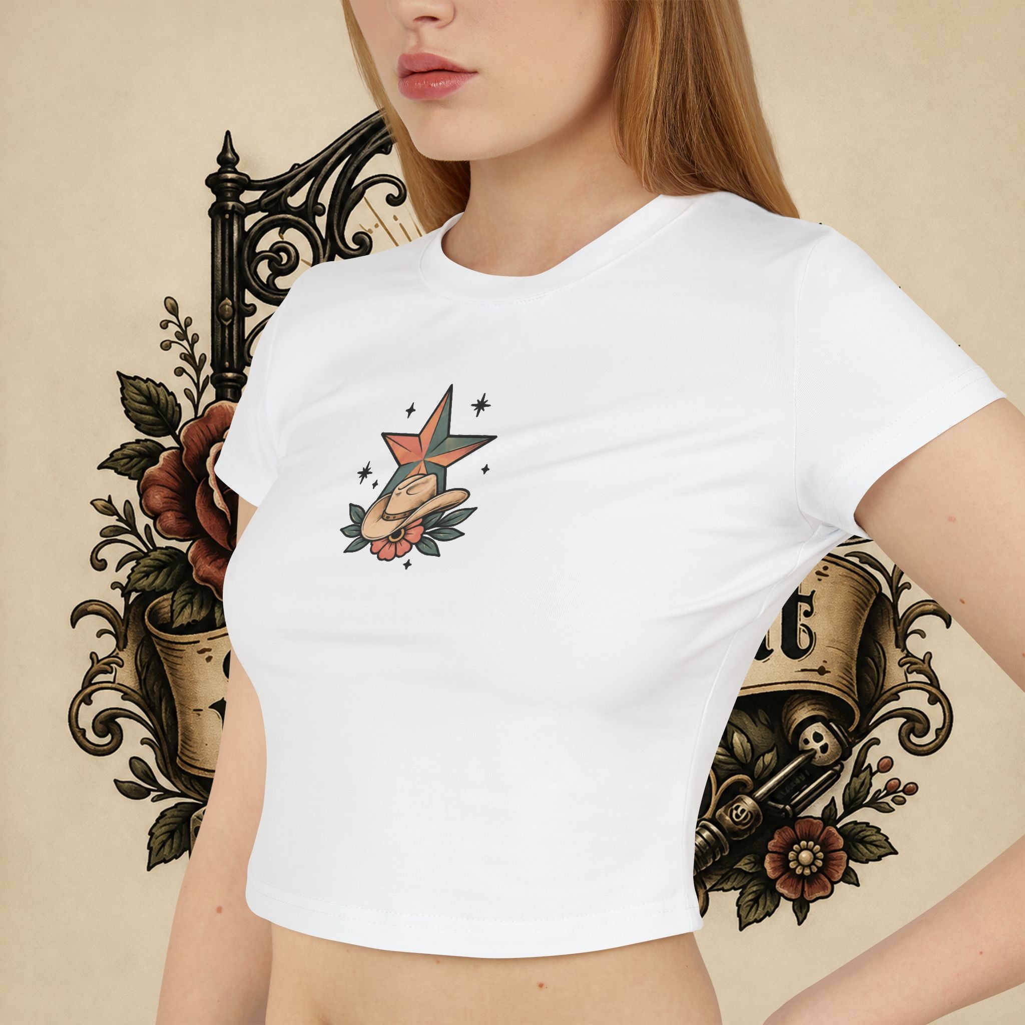 I Will Succeed Because I'm Insane baby tee | Bull Rider Western tattoo art