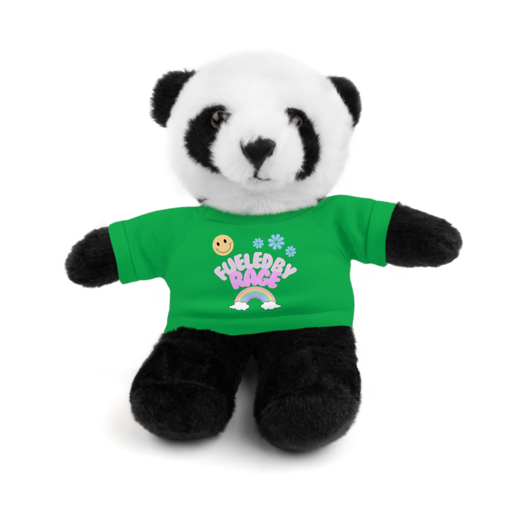 'Fueled by Rage' Teddy Bear Plush — 8" Stuffed Animal with Funny Tee