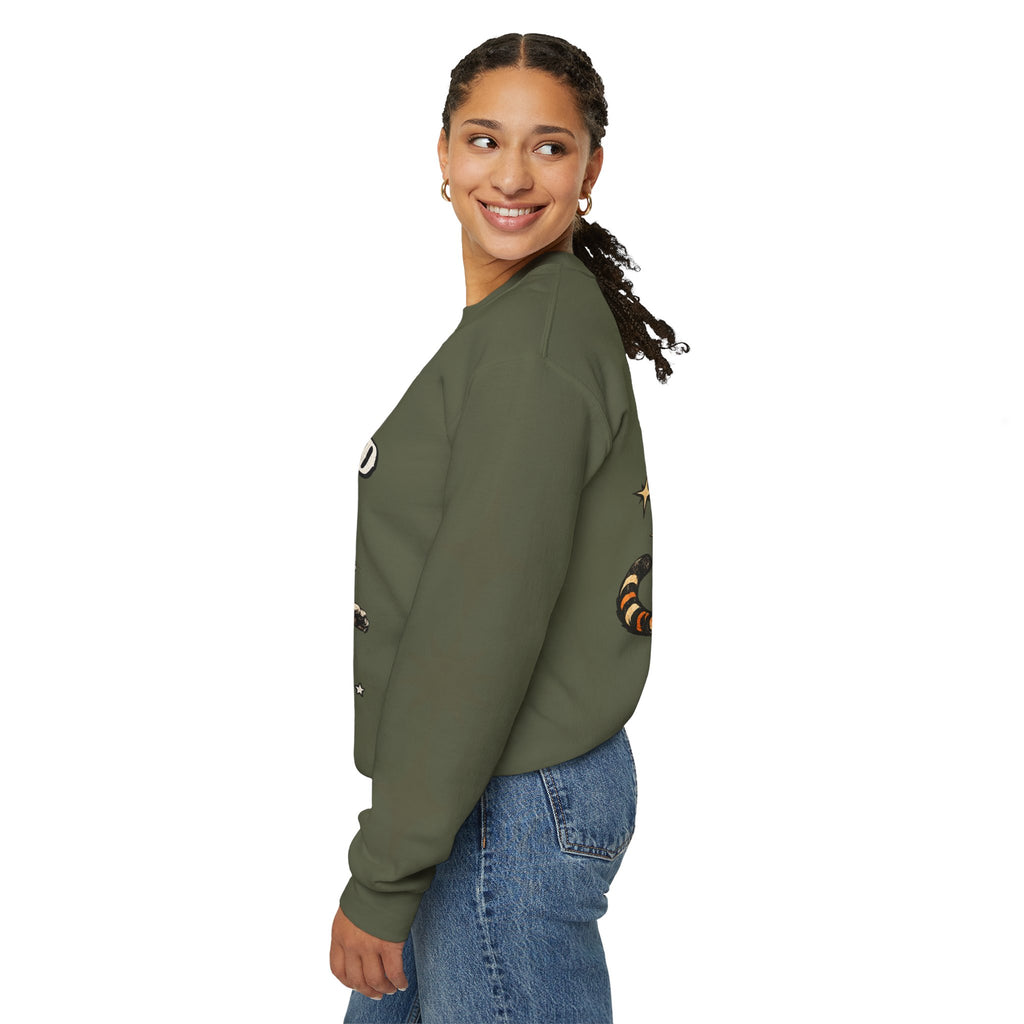 I Will Succeed "Because I Am Insane" Crewneck Sweatshirt — Vintage Tiger Rider Graphic
