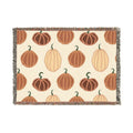 Autumn Pumpkin Woven Blanket