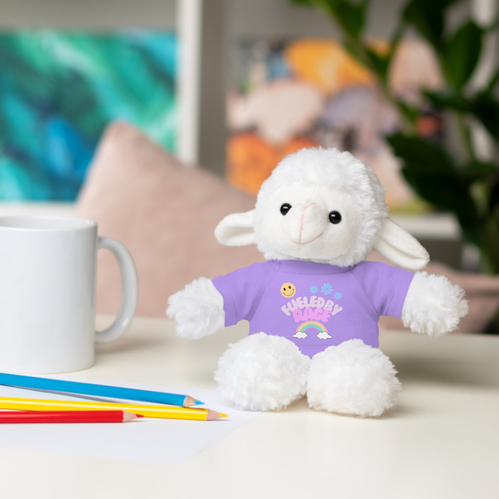 'Fueled by Rage' Teddy Bear Plush — 8" Stuffed Animal with Funny Tee