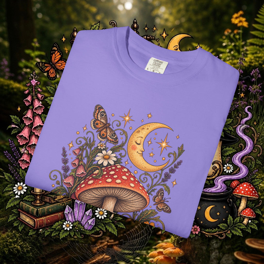 Mushrooms By Moonlight Oversized T-Shirt