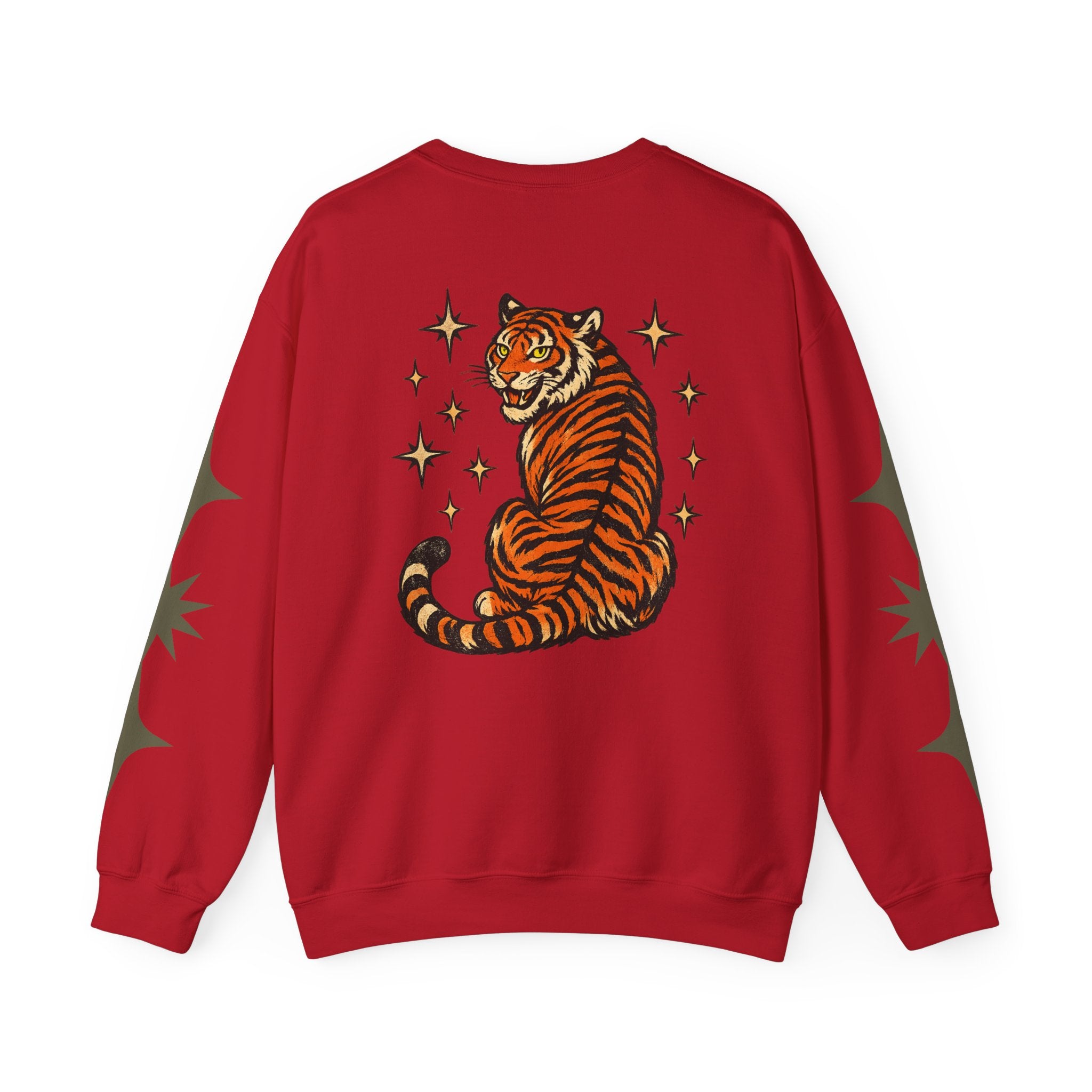 I Will Succeed "Because I Am Insane" Crewneck Sweatshirt — Vintage Tiger Rider Graphic