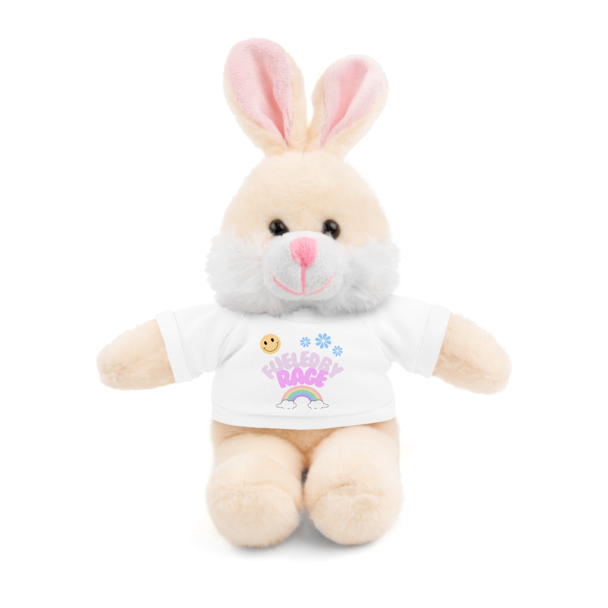 'Fueled by Rage' Teddy Bear Plush — 8" Stuffed Animal with Funny Tee
