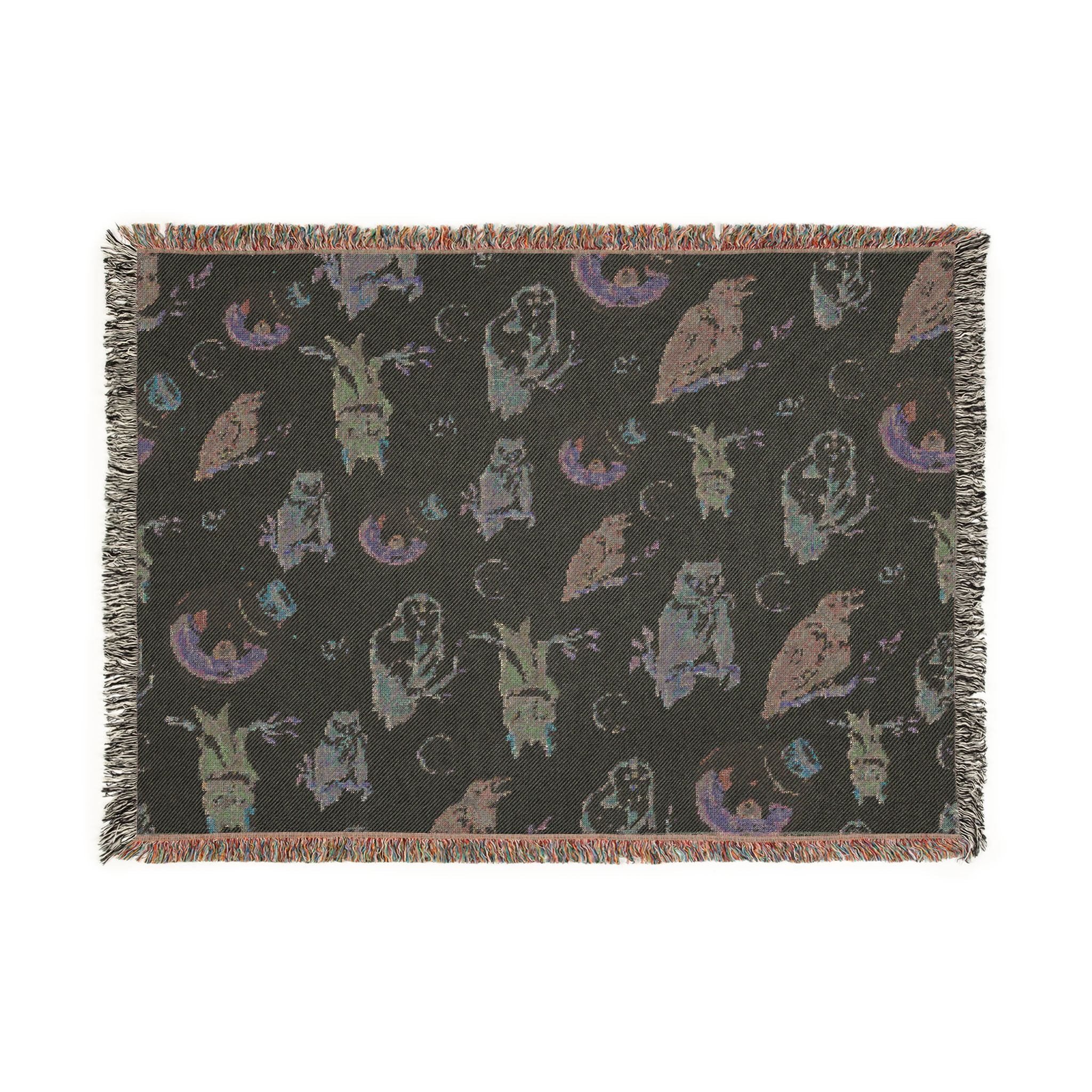 Autumn Pumpkin Woven Blanket