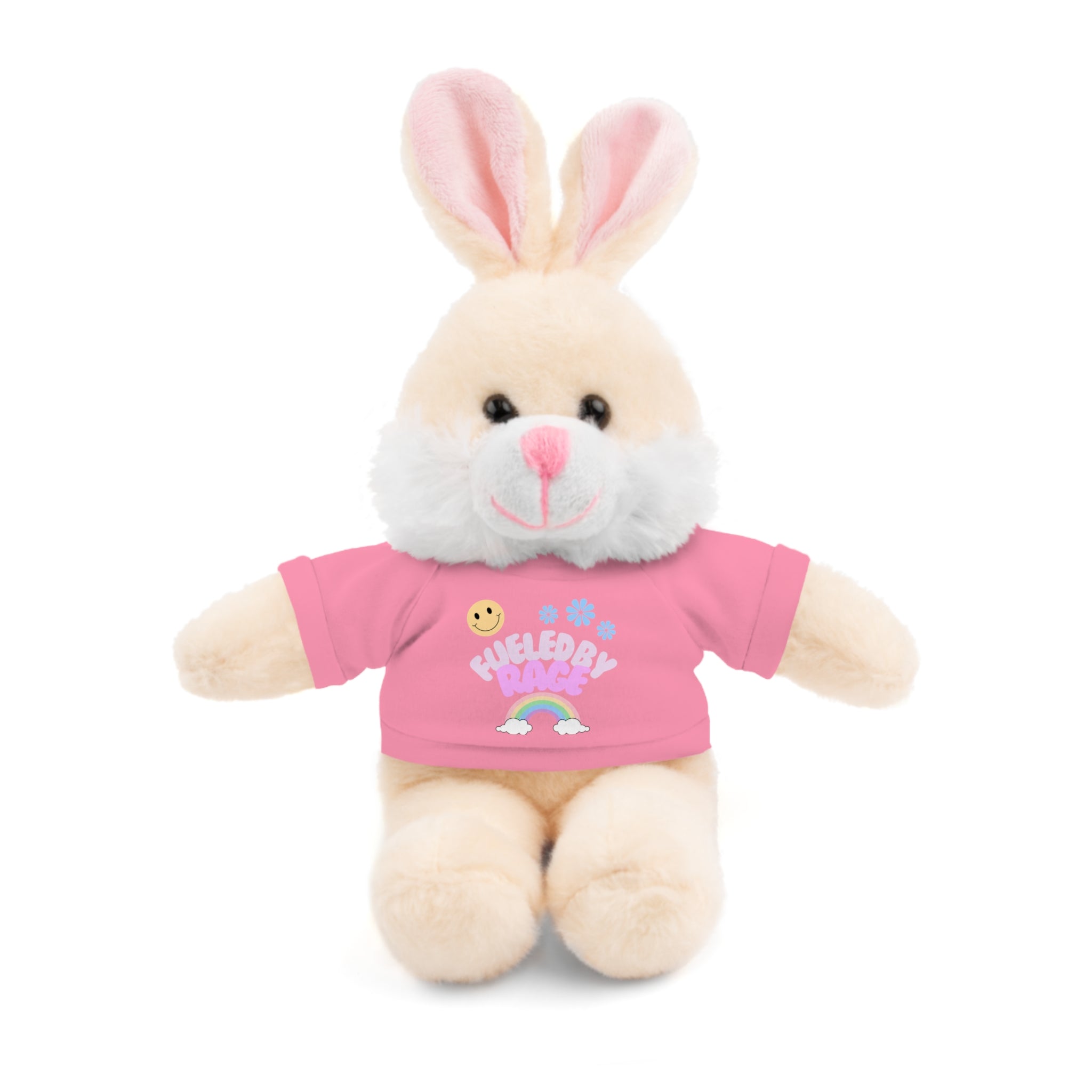 'Fueled by Rage' Teddy Bear Plush — 8" Stuffed Animal with Funny Tee