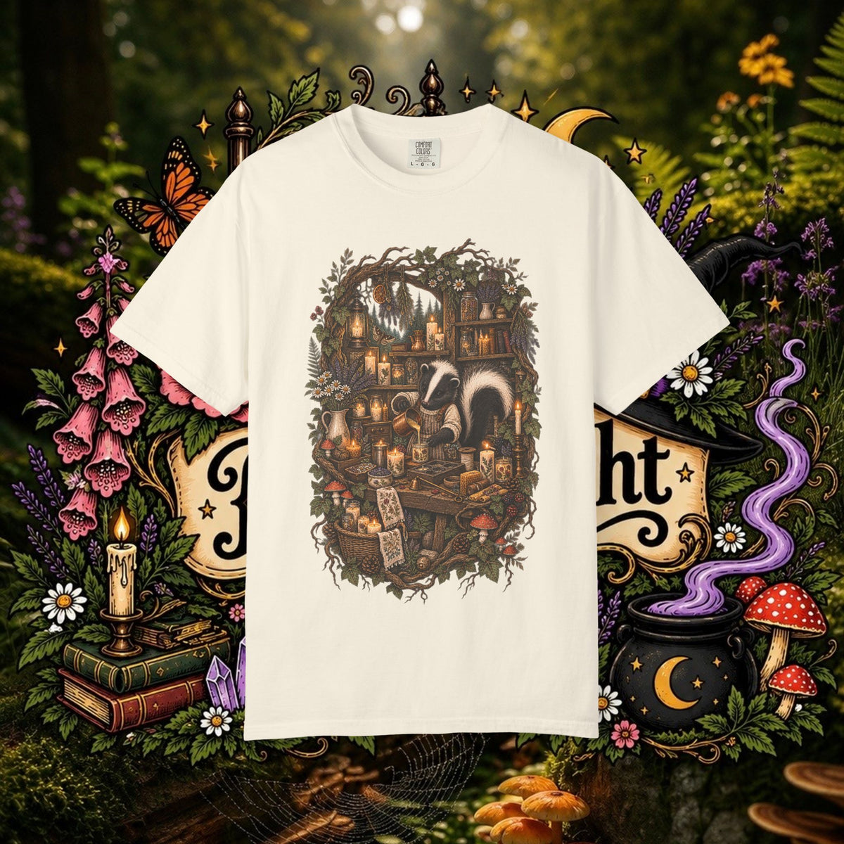 Skunk Candle Maker Oversized T-Shirt