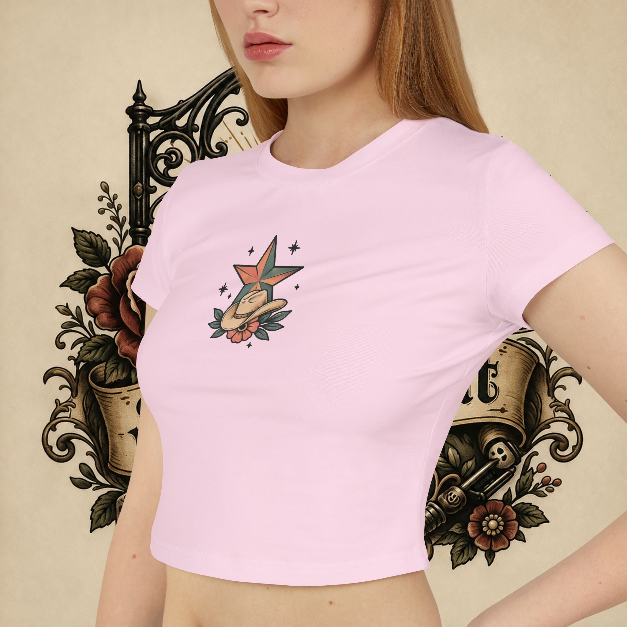 I Will Succeed Because I'm Insane baby tee | Bull Rider Western tattoo art