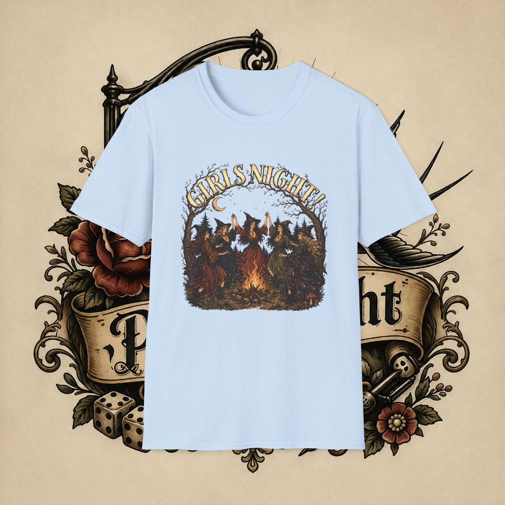 Girls Night T-Shirt — Witchy Bonfire Graphic Tee